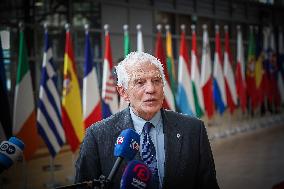 Josep Borrell At The European Council Summit In Brussels