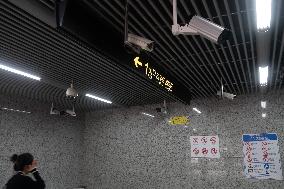 Cameras at A Subway Station in Shanghai