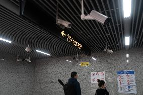 Cameras at A Subway Station in Shanghai