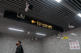 Cameras at A Subway Station in Shanghai