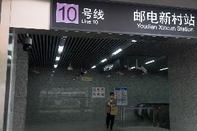 Cameras at A Subway Station in Shanghai