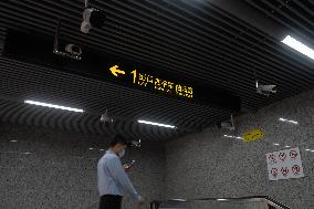 Cameras at A Subway Station in Shanghai