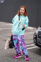 Alyson Hannigan Arrives At DWTS Studios - LA