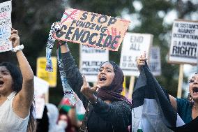 Demonstration In Support Of Palestine At Rice University