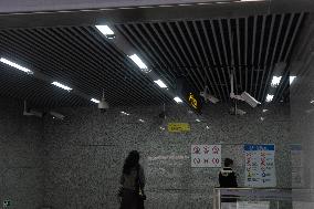 Cameras at A Subway Station in Shanghai