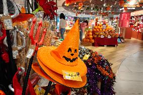 Tourists Shop Halloween Themed Products in Shanghai