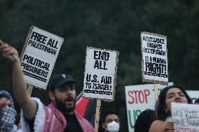 Demonstration In Support Of Palestine At Rice University