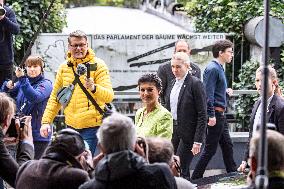 Presentation Of 'Alliance Sahra Wagenknecht, BSW - For Reason and Justice' At Bundespressekonferenz