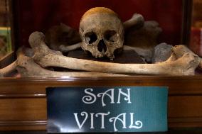 Day Of The Dead Offering  At Metropolitan Cathedral