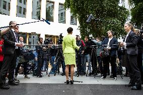 Presentation Of 'Alliance Sahra Wagenknecht, BSW - For Reason and Justice' At Bundespressekonferenz