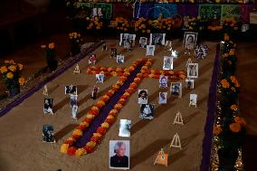 Day Of The Dead Offering  At Metropolitan Cathedral