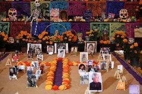 Day Of The Dead Offering  At Metropolitan Cathedral