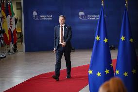 Prime Minister Of Belgium Alexander De Croo At The 2nd Day Of The European Council Summit