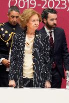 Queen Sofia Presides A Camilo Jose Cela University Ceremony - Madrid