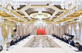 KYRGYZSTAN-BISHKEK-CHINESE PREMIER-LI QIANG-BELARUSIAN PM-MEETING