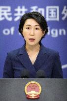 Chinese Foreign Ministry spokeswoman