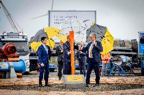 King Willem-Alexander At National Hydrogen Network Constuction Start - Rotterdam