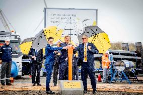 King Willem-Alexander At National Hydrogen Network Constuction Start - Rotterdam