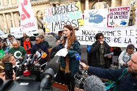 Demonstration Against The Dissolution Of The Soulevements De La Terre Collective - Paris