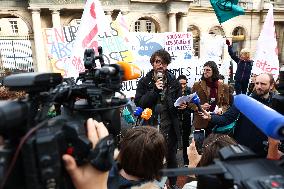 Demonstration Against The Dissolution Of The Soulevements De La Terre Collective - Paris