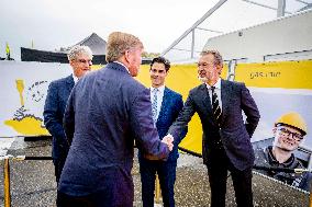 King Willem-Alexander At National Hydrogen Network Constuction Start - Rotterdam