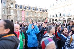 Demonstration Against The Dissolution Of The Soulevements De La Terre Collective - Paris