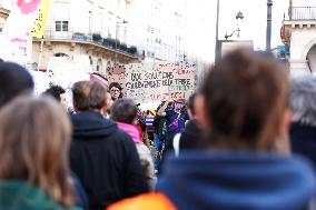 Demonstration Against The Dissolution Of The Soulevements De La Terre Collective - Paris