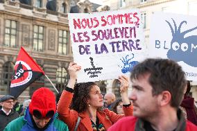 Demonstration Against The Dissolution Of The Soulevements De La Terre Collective - Paris