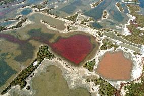 Colorful Salt Lake in Yuncheng