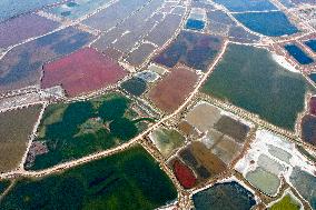 Colorful Salt Lake in Yuncheng