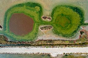 Colorful Salt Lake in Yuncheng