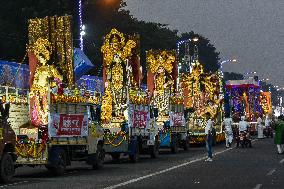 Durga Puja Carnival In Kolkata.