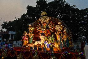 Durga Puja Carnival In Kolkata.