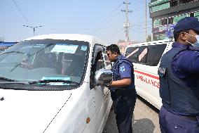 Police Check Post Ahead Opposition Rally In Dhaka