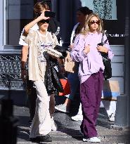 Sistine and Scarlet Stallone with boyfriend out in New York