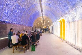 The Largest Underground Hot Pot Restaurant in The Air Raid Shelter Complex in Chongqing