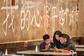 The Largest Underground Hot Pot Restaurant in The Air Raid Shelter Complex in Chongqing