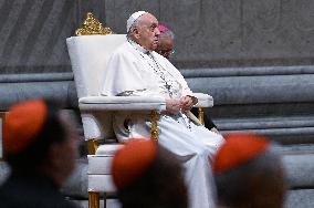 Pope Francis Presides Over A Prayer For Peace - Vatican