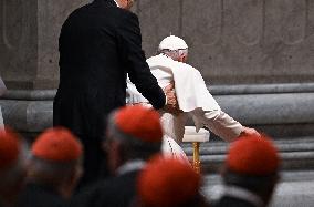 Pope Francis Presides Over A Prayer For Peace - Vatican