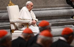 Pope Francis Presides Over A Prayer For Peace - Vatican