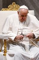 Pope Francis Presides Over A Prayer For Peace - Vatican