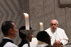 Pope Francis Presides Over A Prayer For Peace - Vatican