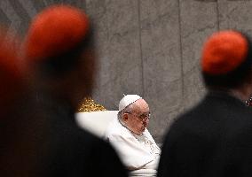 Pope Francis Presides Over A Prayer For Peace - Vatican