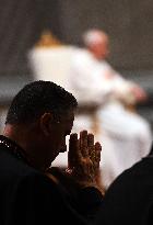 Pope Francis Presides Over A Prayer For Peace - Vatican