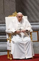 Pope Francis Presides Over A Prayer For Peace - Vatican