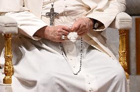 Pope Francis Presides Over A Prayer For Peace - Vatican