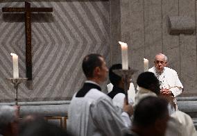 Pope Francis Presides Over A Prayer For Peace - Vatican