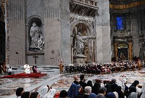 Pope Francis Presides Over A Prayer For Peace - Vatican