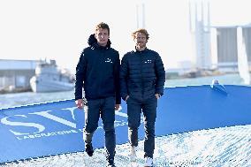 Francois Gabart And Tom Laperche Before Jacques Vabre Race - Le Havre