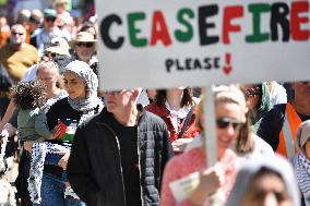 Pro-Palestinian Rally In New Zealand